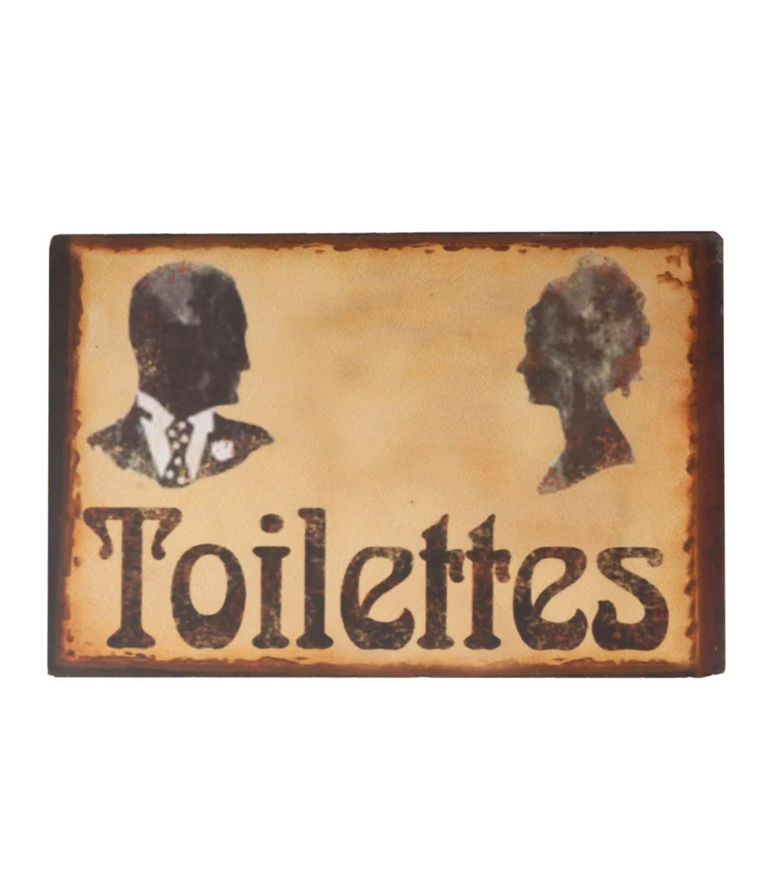 Plaque "toilettes"