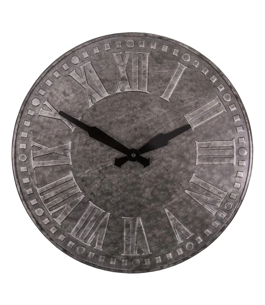 Pendule zinc Ø40cm