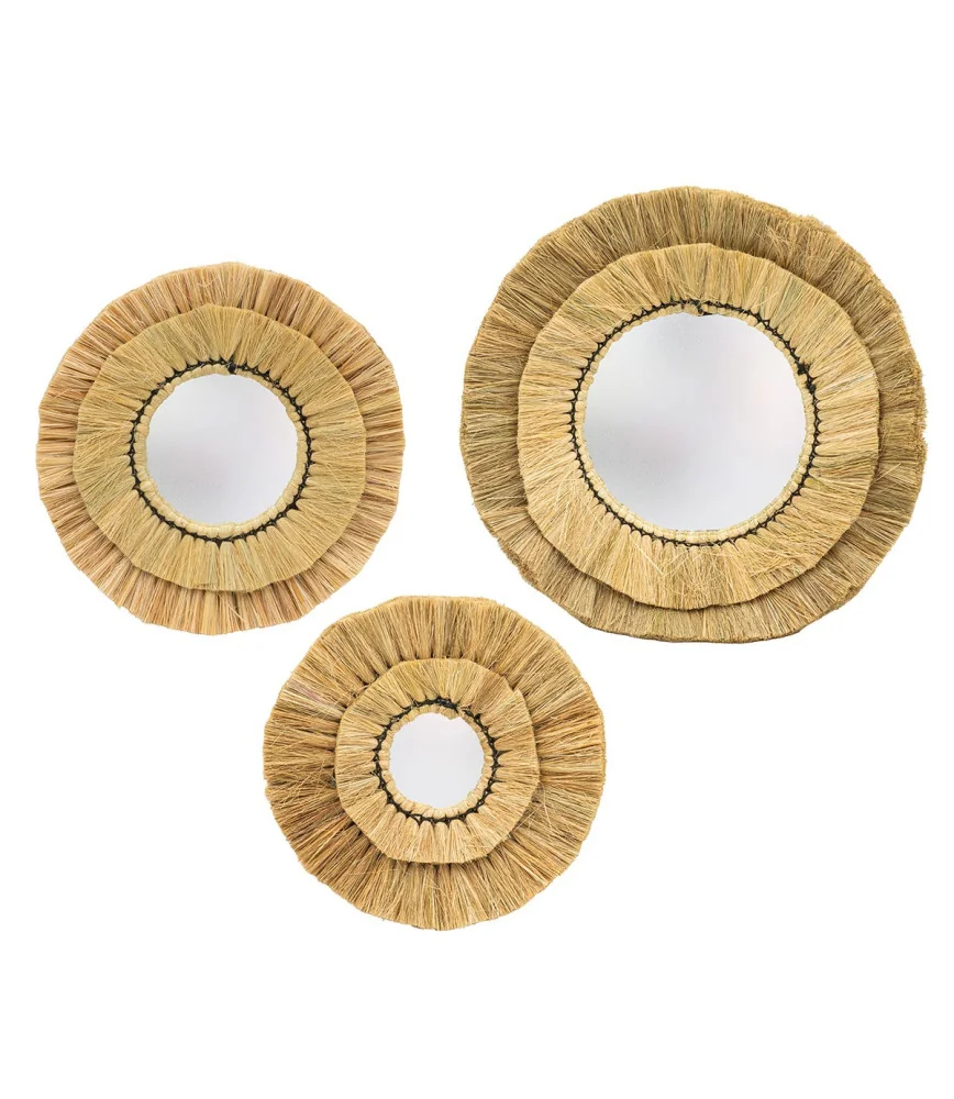 Set 3 miroirs Ø 40-30-20 cm