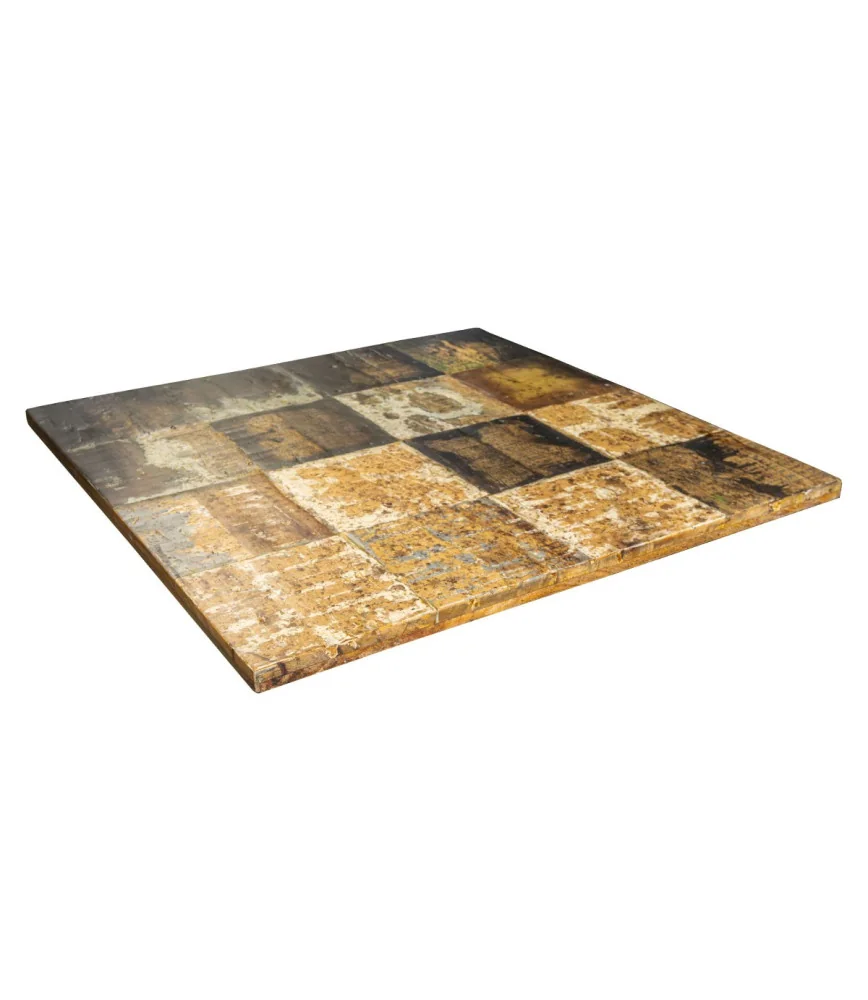 Plateau de table de bar "mixt couleur" 70x70