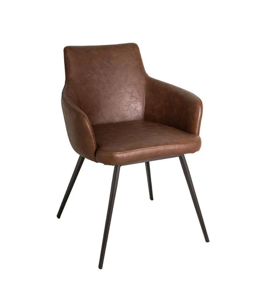 Fauteuil de table dark brown