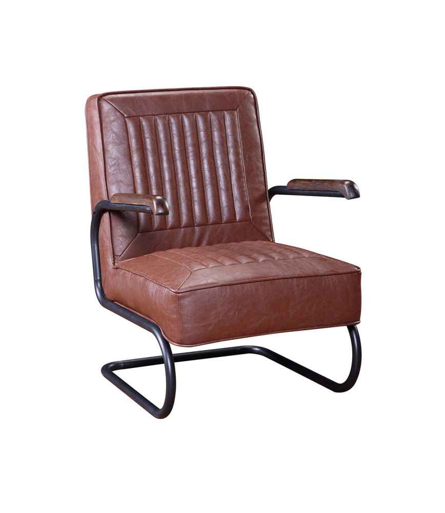Fauteuil relax métal et assise PU