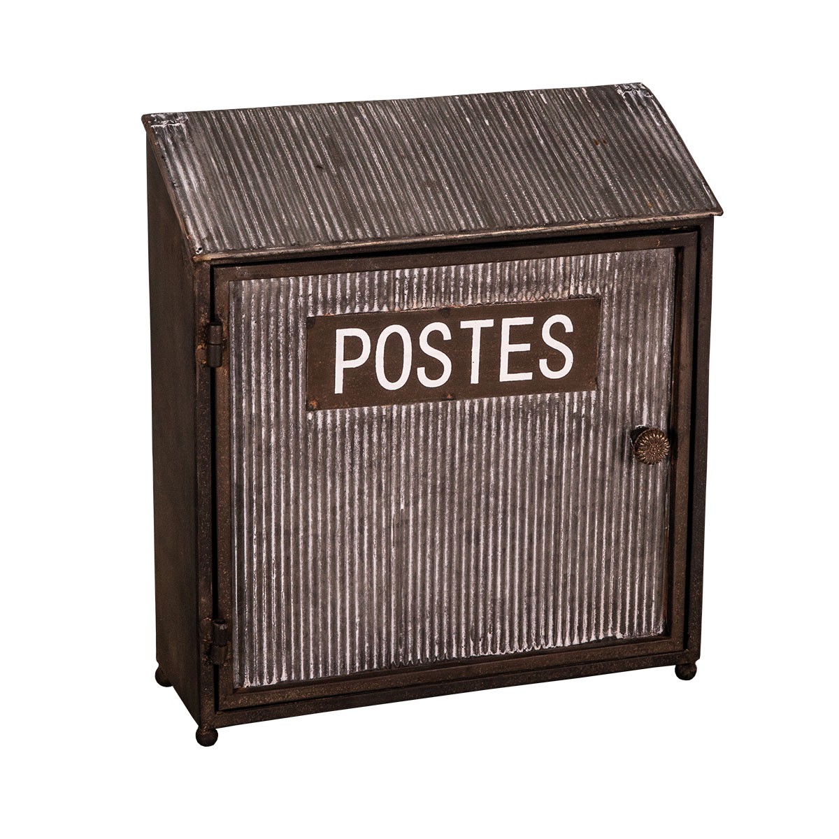 Boîte à Clés Rétro Style Industriel Palazzo INT – Marron, 82x60x24 Cm – Neuf